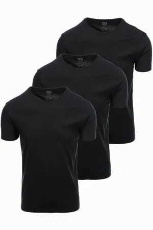 Ombre Clothing Pánské tričko bez potisku - mix 3 pcs Z29