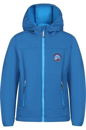 Alpine Dětská softshellová bunda s membránou OMANO mykonos blue