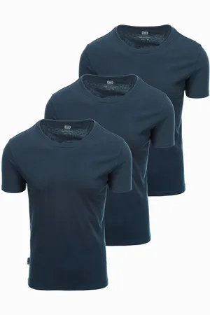 Ombre Clothing Pánské tričko bez potisku - mix 3 pcs Z29