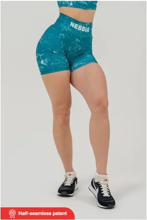 Nebbia Leginové šortky s vysokým pasem 5″ HAMMIES 615 XS,green