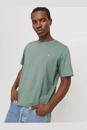 JACK & JONES Zelené pánské tričko Paulos