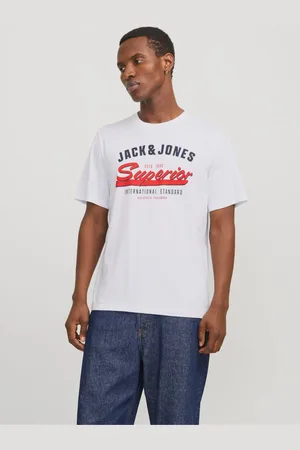 JACK & JONES Bílé pánské tričko Logo