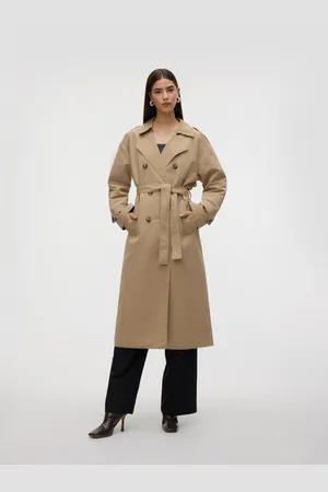 VERO MODA Béžový dámský trenčkot Chloe