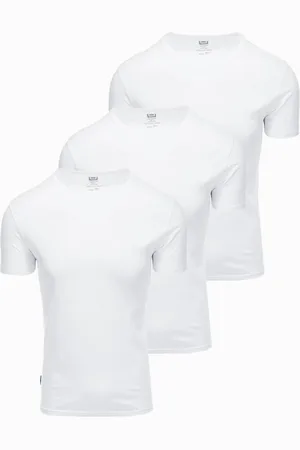 Ombre Clothing Pánské tričko bez potisku - mix 3 pcs Z29