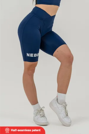 Nebbia Leginové šortky s vysokým pasem 9″ SNATCHED 614 XS,dark blue