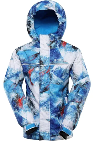 Alpine Dětská lyžařská bunda s membránou ptx snow KIWERO blue aster varianta pb