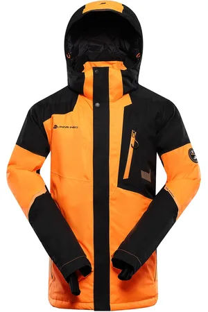 Alpine Pánská lyžařská bunda s membránou ptx snow DEAR neon shocking orange