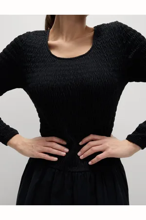 Marks & Spencer Midi šaty z čisté bavlny se sníženým pasem