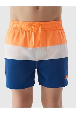 Chlapecké plážové šortky typu boardshorts - oranžové