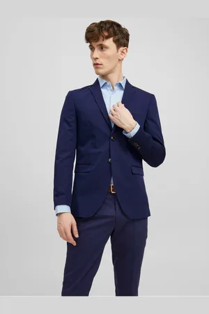 JACK & JONES Tmavě modré pánské sako Franco