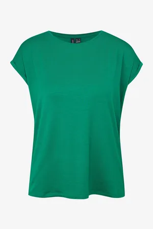 VERO MODA Zelené dámské tričko Ava