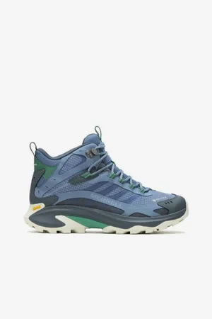 Merrell Modré pánské kotníkové outdoorové tenisky Moab Speed 2 Mid GTX