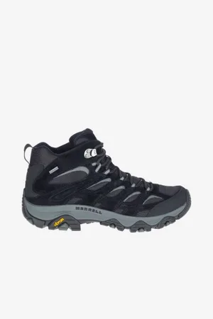 Merrell Černé pánské kotníkové outdoorové tenisky Moab 3 Mid GTX