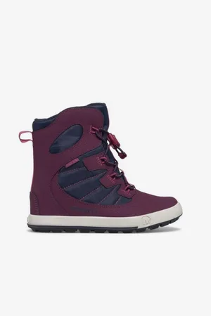Merrell Fialové dětské sněhule Snow Bank 4.0 Waterproof