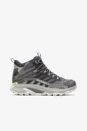 Merrell Šedé pánské kotníkové outdoorové tenisky Moab Speed 2 Mid GTX