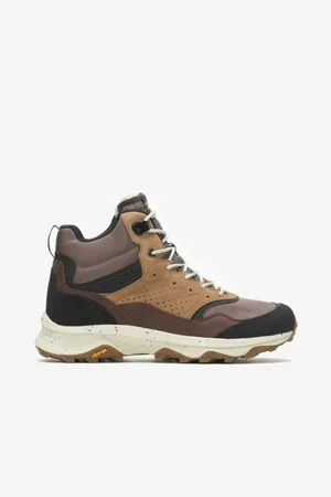Merrell Hnědé pánské outdoorové kotníkové tenisky Speed Solo Mid Waterproof