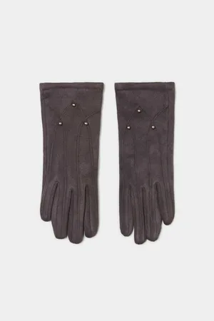 MOODO Gloves with rhinestones