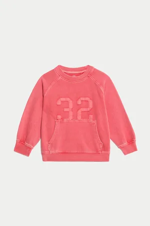 Marks & Spencer Mikina z čisté bavlny s nápisem „32“ (2–8 let)