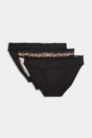 Marks & Spencer Vysoce savé menstruační bikinové kalhotky, 3 ks