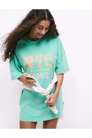 Marks & Spencer Tričko nadměrné velikosti s nápisem, z čisté bavlny