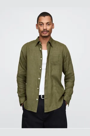 GAP Lněná košile Classic Shirt