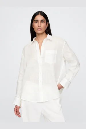 GAP Lněná oversize košile Big Shirt