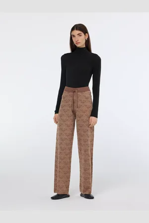 Scotch&Soda Hnědé dámské vzorované pletené kalhoty