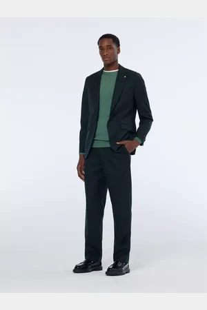 Scotch&Soda Tmavě zelené vlněné pánské sako