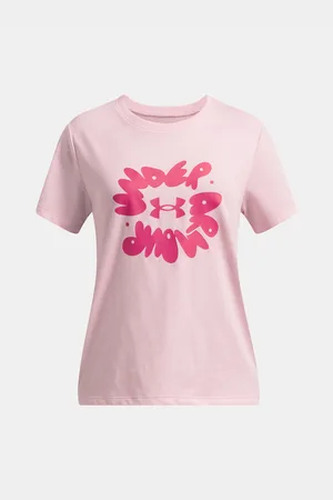 Under Armour Dívčí tričko UA Bubble Wordmark SS