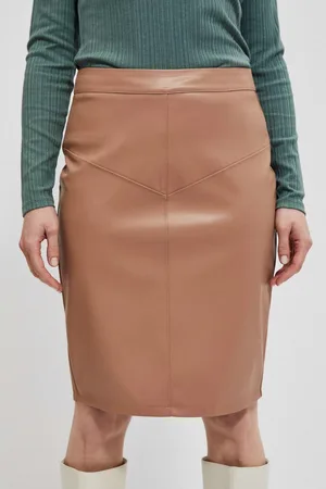 MOODO Dámská koženková sukně
