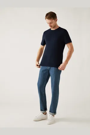 Marks & Spencer Tmavě modré pánské basic tričko