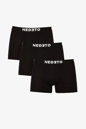 Nedeto Sada tří pánských boxerek v černé barvě
