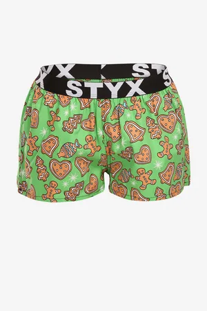 STYX Dámské trenky art sportovní guma Vánoce perníčky
