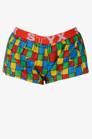 STYX Dámské trenky art sportovní guma kostky