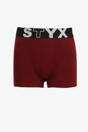 STYX Vínové klučičí boxerky