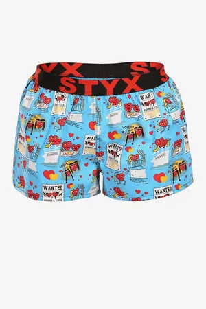 STYX Dámské trenky art sportovní guma Valentýn páry