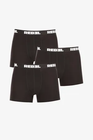 Nedeto Sada tří pánských boxerek v černé barvě Rebel