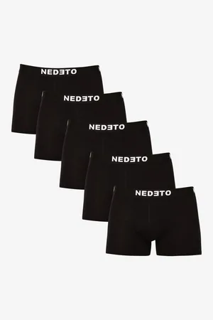 Nedeto Sada pěti pánských boxerek v černé barvě