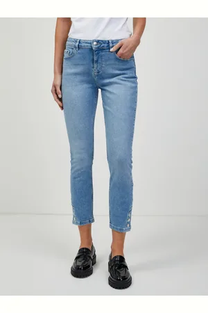 ORSAY Světle modré zkrácené skinny fit džíny