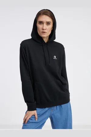 Converse Černá dámská mikina s kapucí