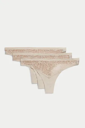 Marks & Spencer Tanga Body Soft™ s krajkou, sada 3 ks
