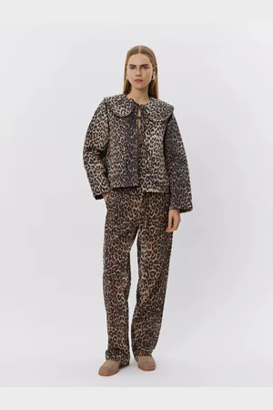 Sofie Schnoor Béžovo- dámská bunda s leopardím vzorem