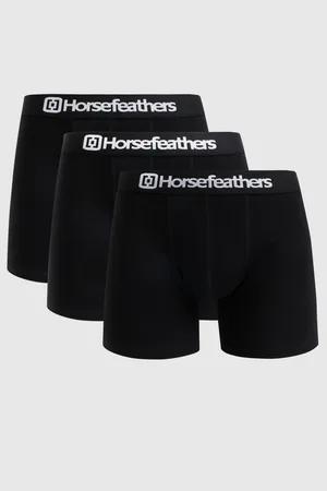 Horsefeathers Sada tří boxerek v černé barvě Dynasty