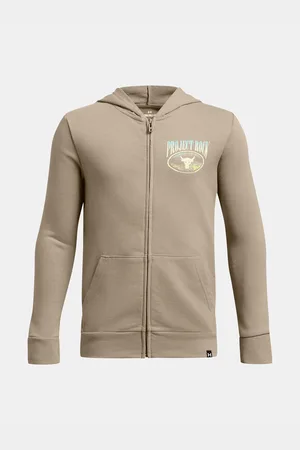 Under Armour Chlapecká mikina Pjt Rck Boys LS FZ HD Q1-BRN