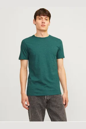 JACK & JONES Zelené pánské tričko