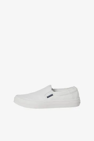 JACK & JONES Bílé pánské slip on boty