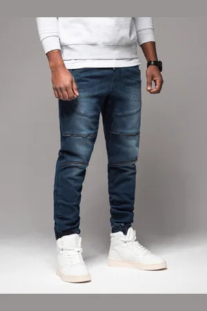 Ombre Clothing Pánské kalhoty JOGGERY s cargo kapsami na zip