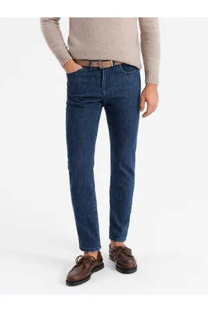 Ombre Clothing Pánské klasické seprané džíny REGULAR FIT