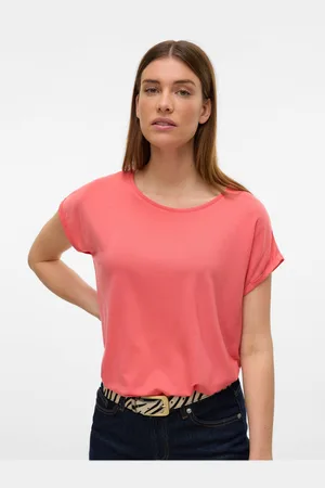 VERO MODA Oranžové dámské tričko