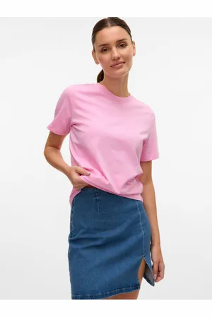 VERO MODA Růžové dámské tričko